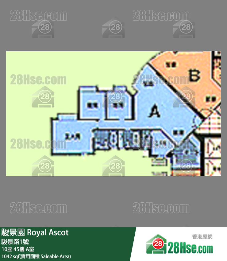 駿景園 10座45樓 A室 平面圖
