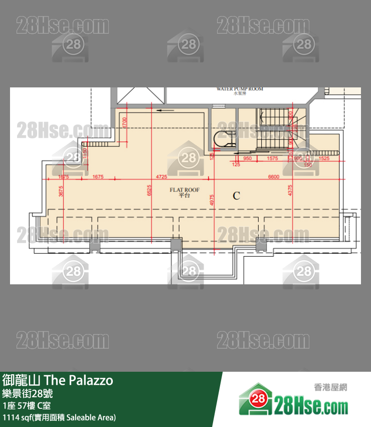 御龍山 1座57樓 C室 平面圖