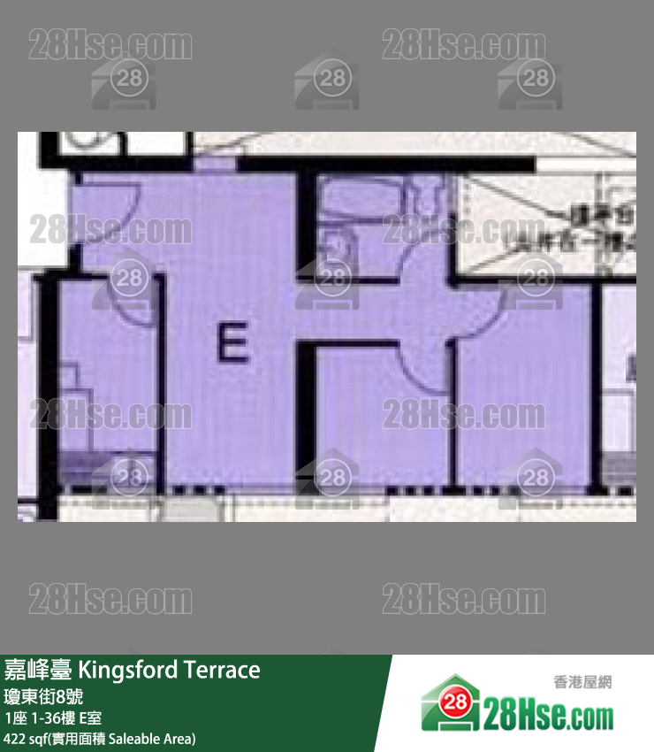嘉峰臺 1座13樓 E室 平面圖