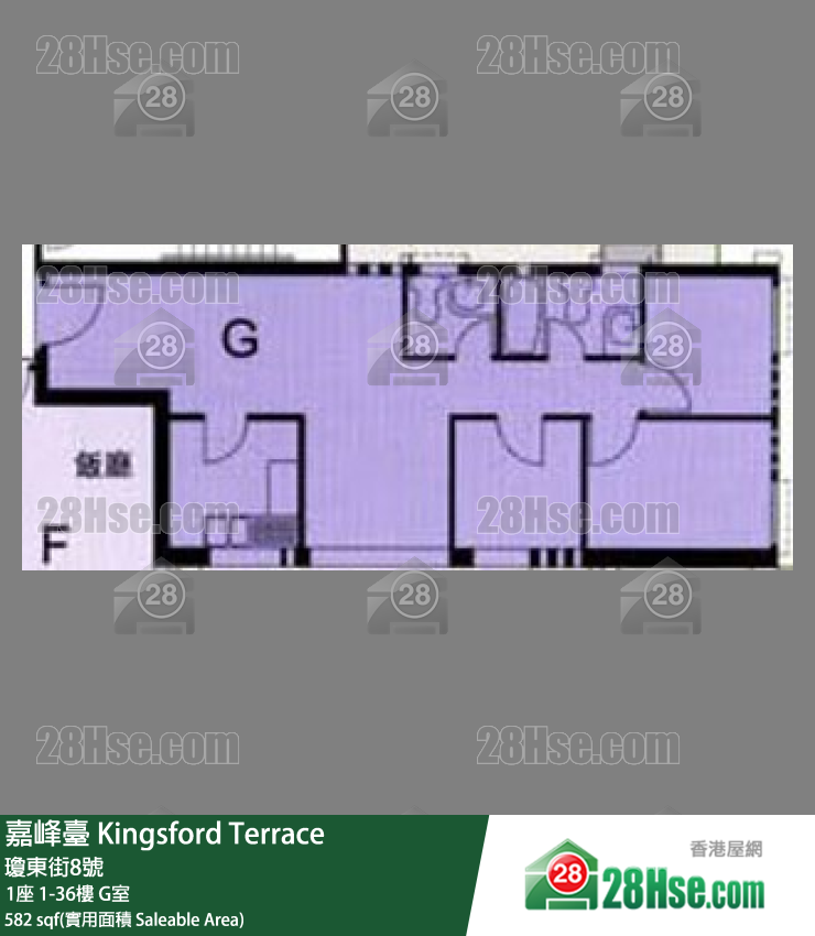 嘉峰臺 1座24樓 G室 平面圖