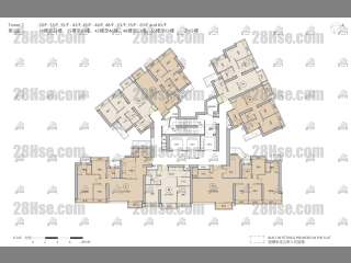 Phase 1 2座 9/f To 66/f FloorPlan