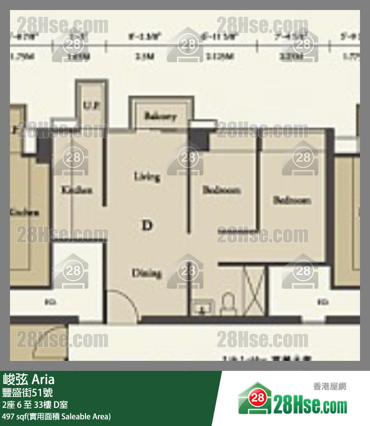 峻弦 单位平面图(由 28Hse 提供)