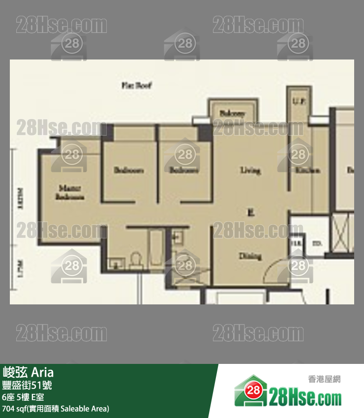峻弦 6座5樓 E室 平面圖
