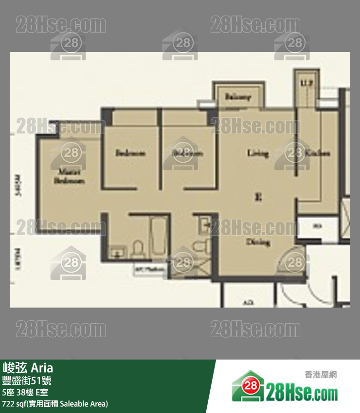 峻弦 5座38樓 E室 平面圖