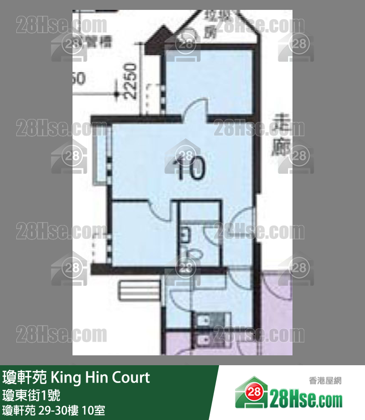 瓊軒苑 瓊軒苑 30樓 10室 平面圖
