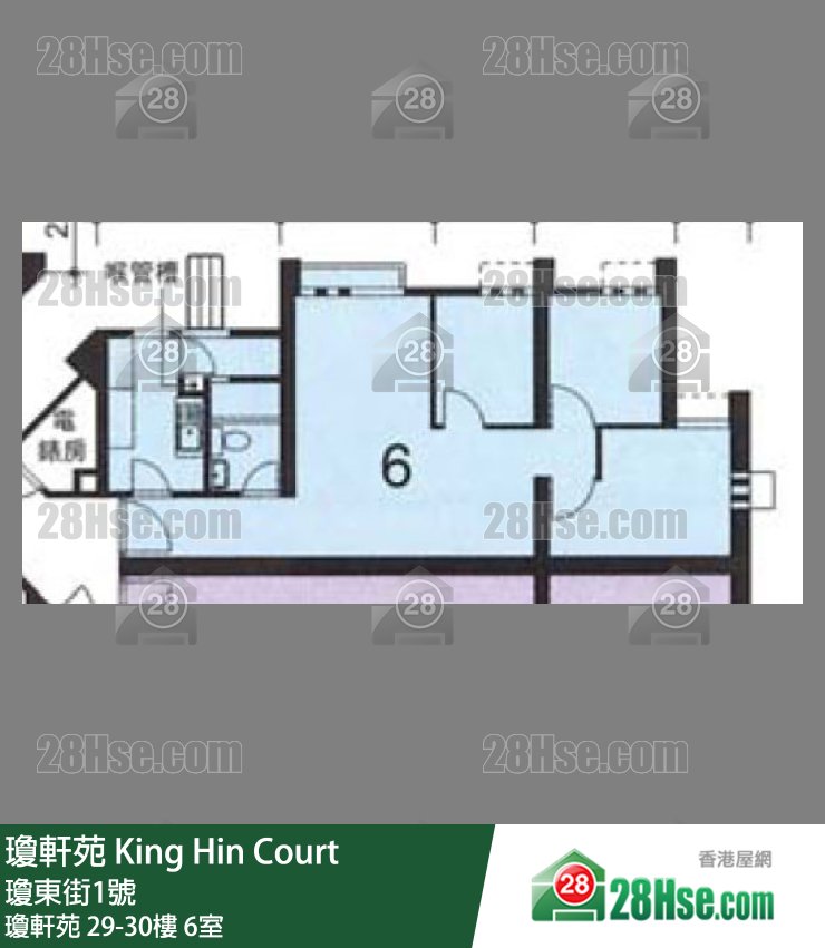 瓊軒苑 瓊軒苑29樓 6室 平面圖