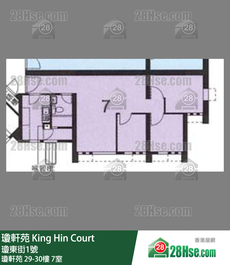瓊軒苑 瓊軒苑30樓 7室 平面圖