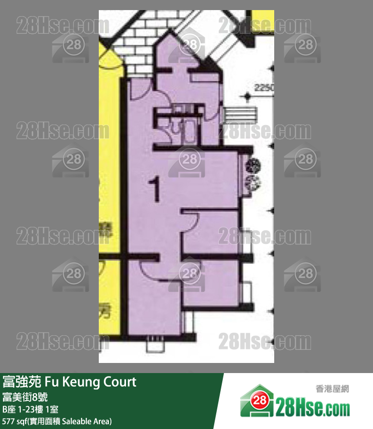 富强苑 单位平面图(由 28Hse 提供)