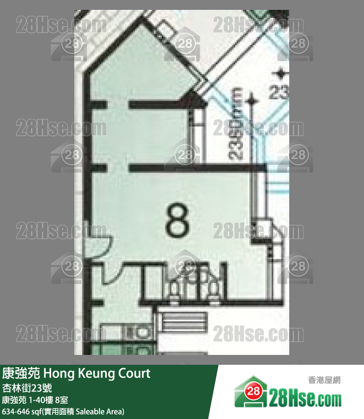 康強苑 康強苑4樓 8室 平面圖