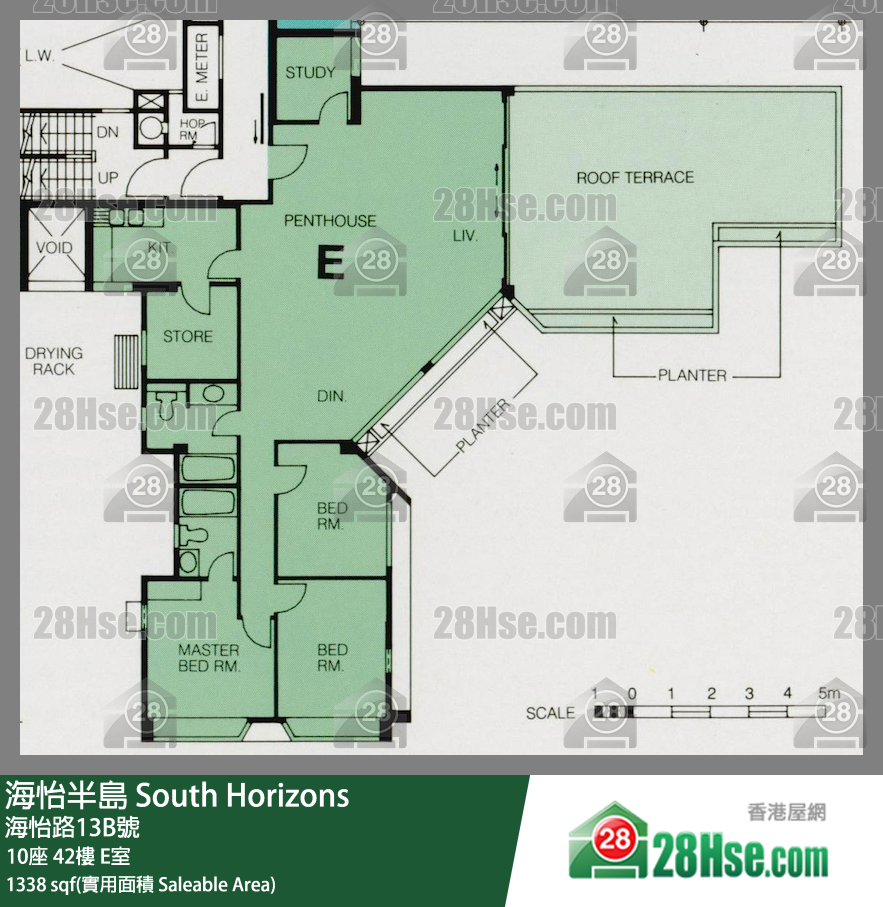 海怡半島 10座42樓 E室 平面圖