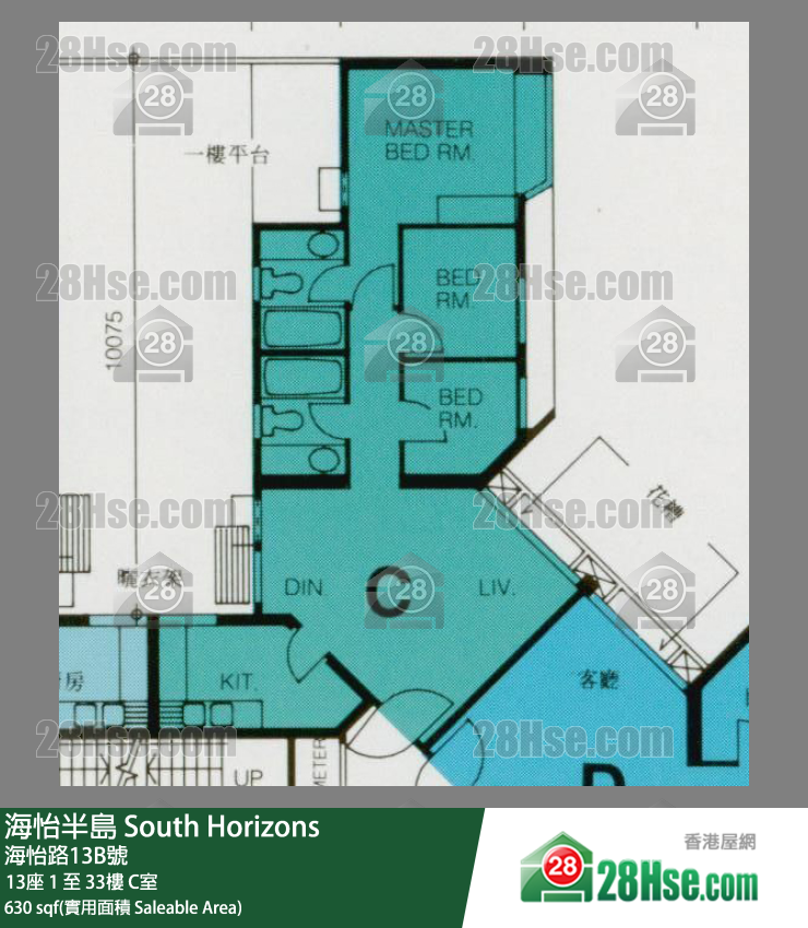 海怡半島 13座5樓 C室 平面圖