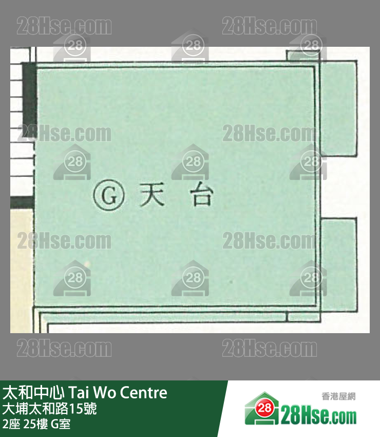 太和中心 2座25樓 G室 平面圖