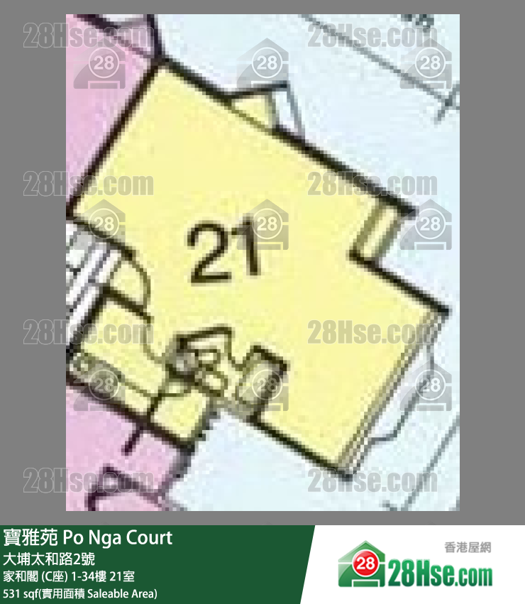 Po Nga Court Unit FloorPlan (Provided by 28Hse)
