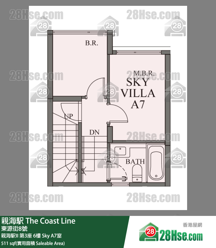親海駅 親海駅II第3座6樓 A7室 平面圖