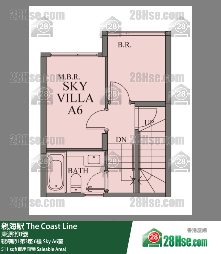 亲海駅 单位平面图(由 28Hse 提供)