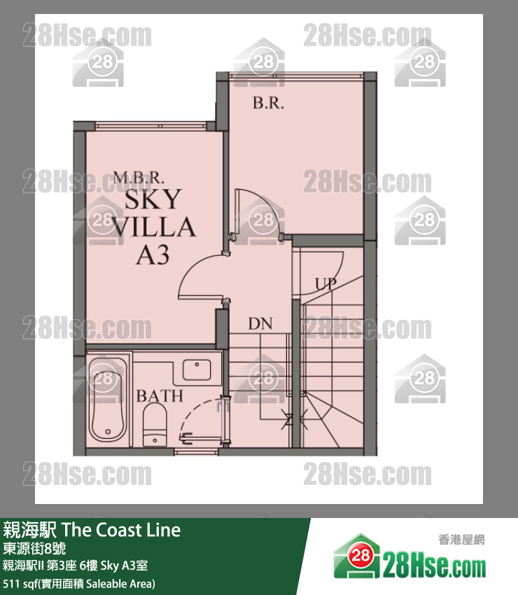 親海駅 親海駅II第3座6樓 A3室 平面圖