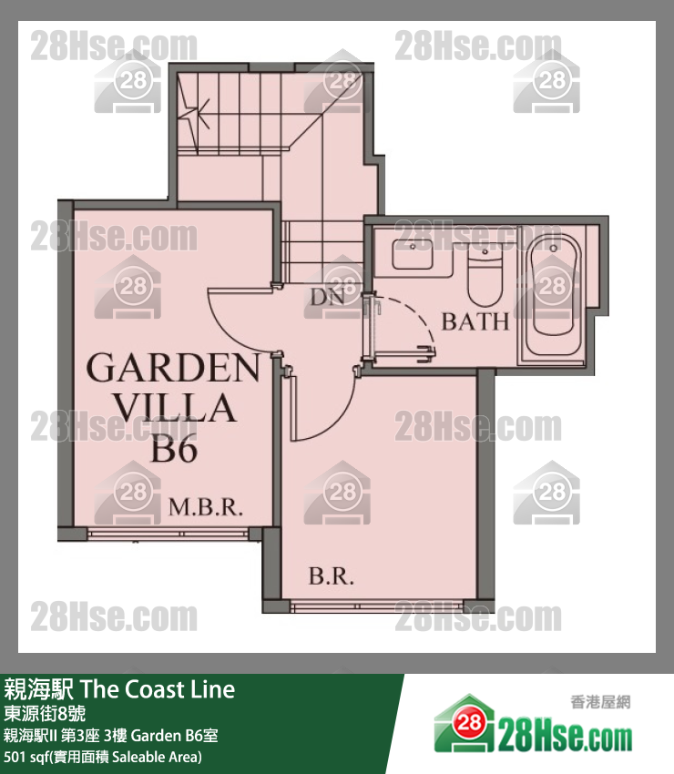 親海駅 親海駅II第3座3樓 B6室 平面圖