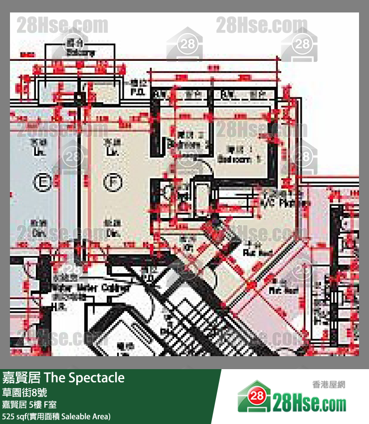 嘉賢居 嘉賢居5樓 F室 平面圖
