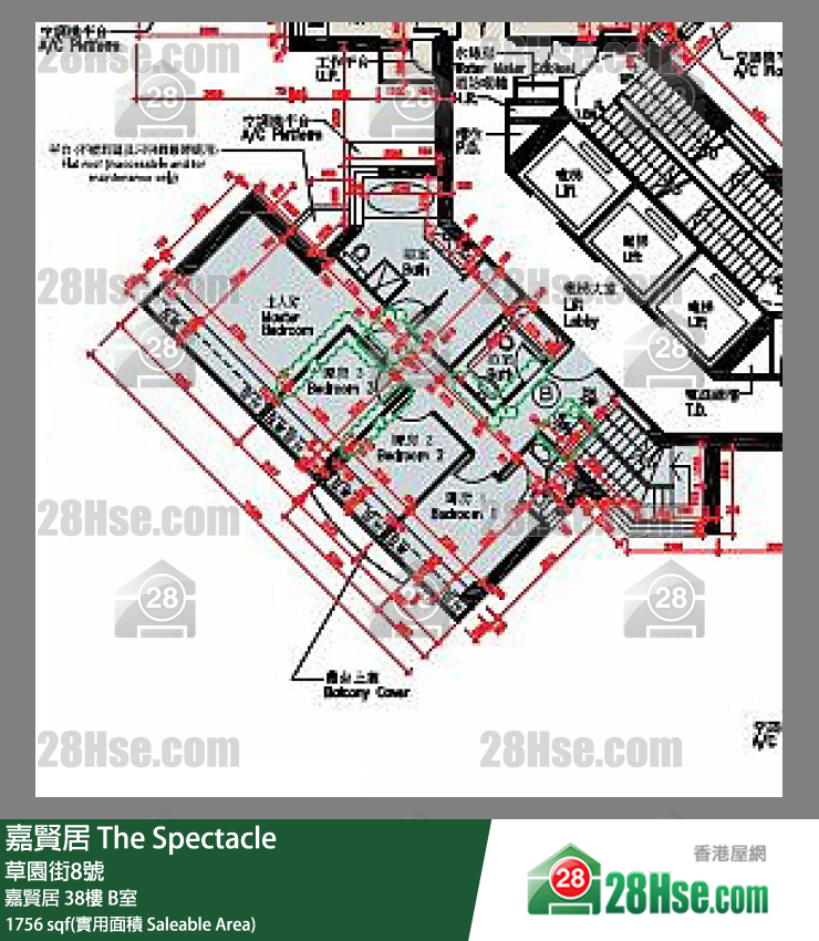 嘉贤居 嘉贤居 39楼 B室 平面图