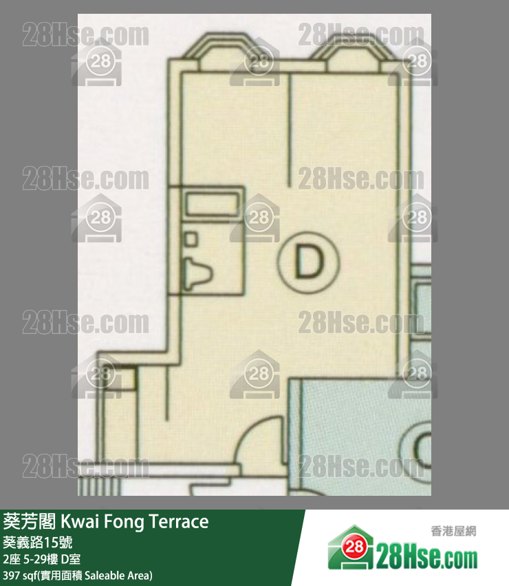 Kwai Fong Terrace Unit FloorPlan (Provided by 28Hse)