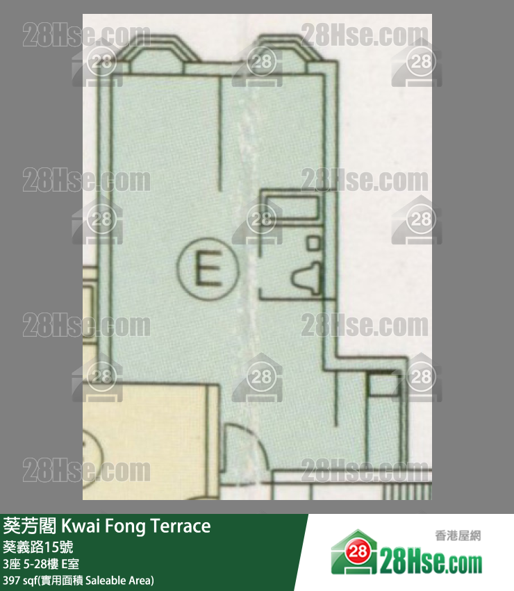 葵芳閣 3座7樓 E室 平面圖