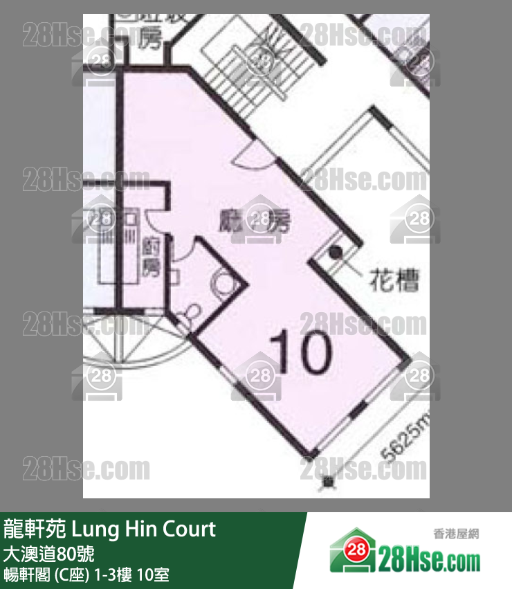 龍軒苑 暢軒閣 (C座)3樓 10室 平面圖