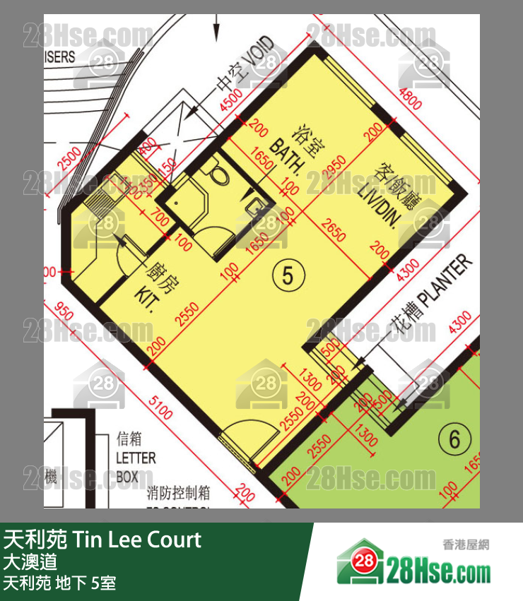 天利苑 天利苑地下 5室 平面圖