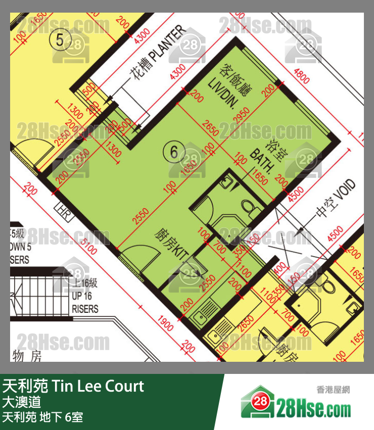 天利苑 天利苑地下 6室 平面圖