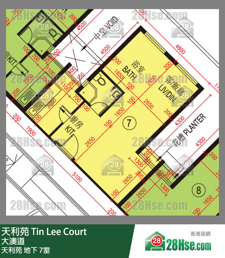 天利苑 天利苑地下 7室 平面圖
