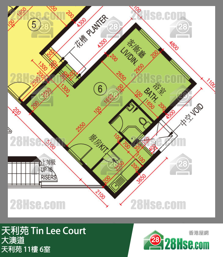 天利苑 天利苑11樓 6室 平面圖