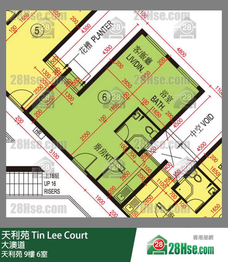 天利苑 天利苑9樓 6室 平面圖