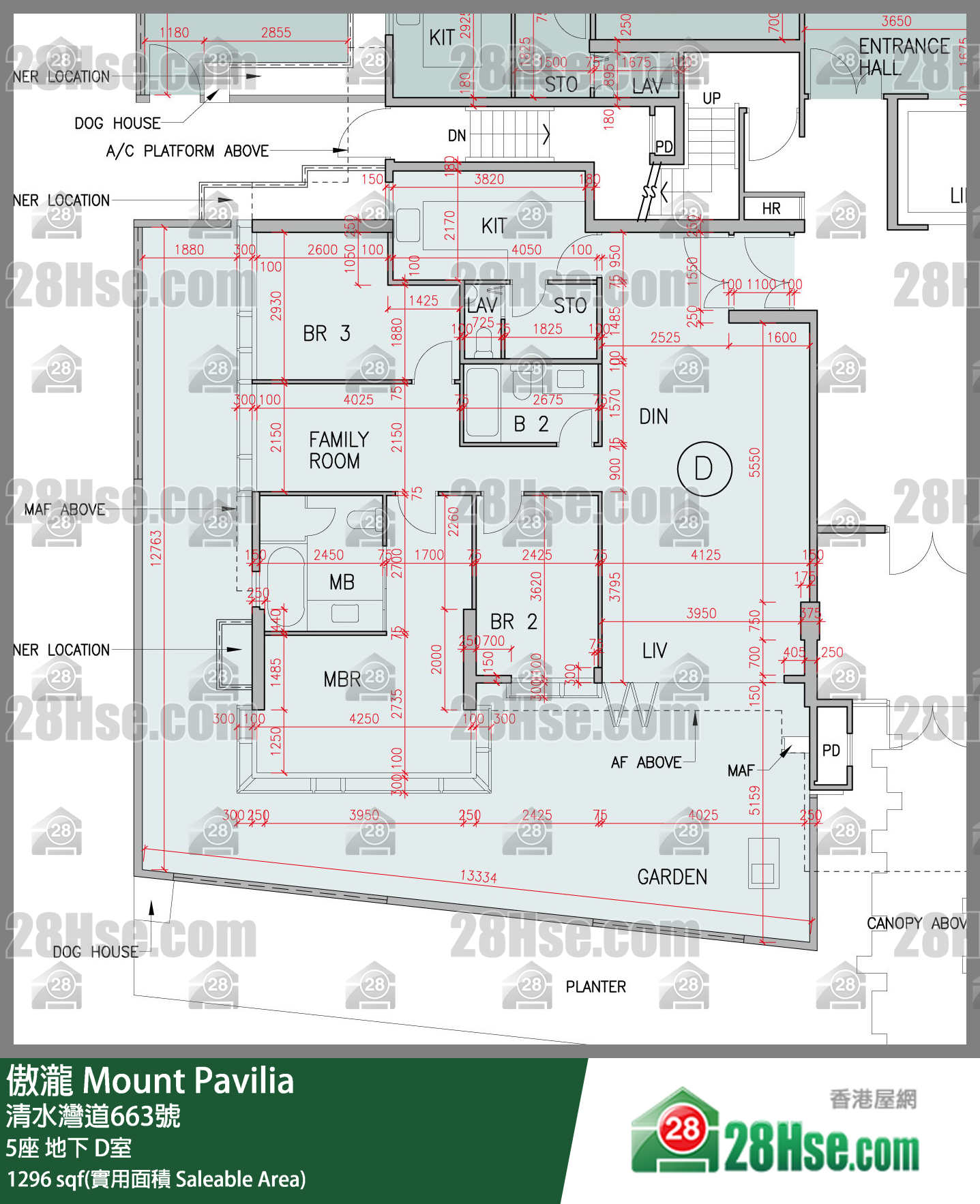 傲泷 5座 D室 平面图