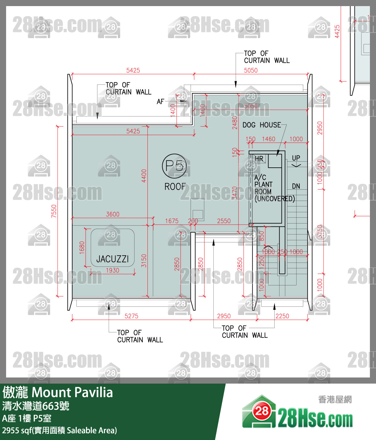 傲瀧 A座1樓 P5室 平面圖