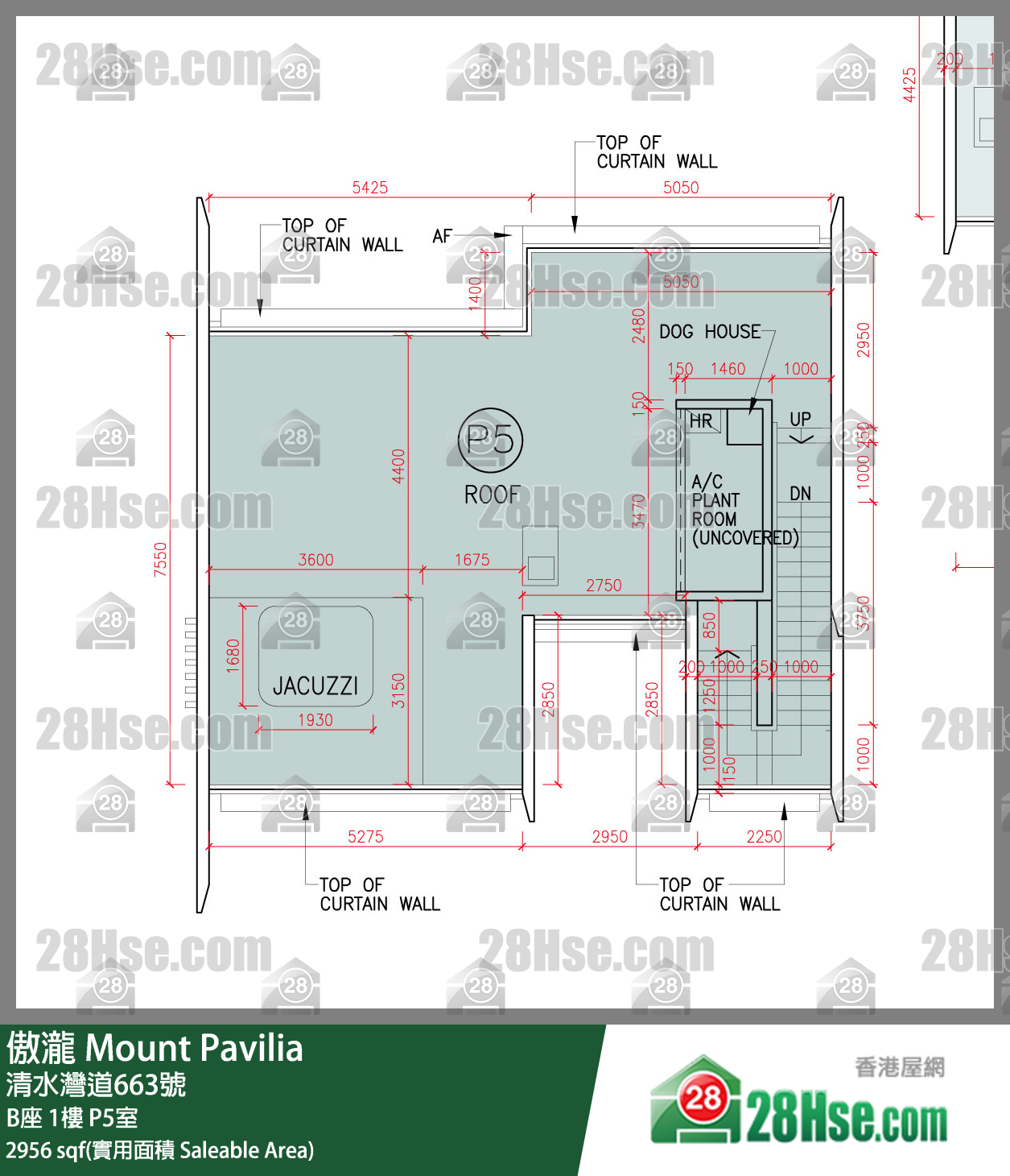 傲瀧 B座1樓 P5室 平面圖