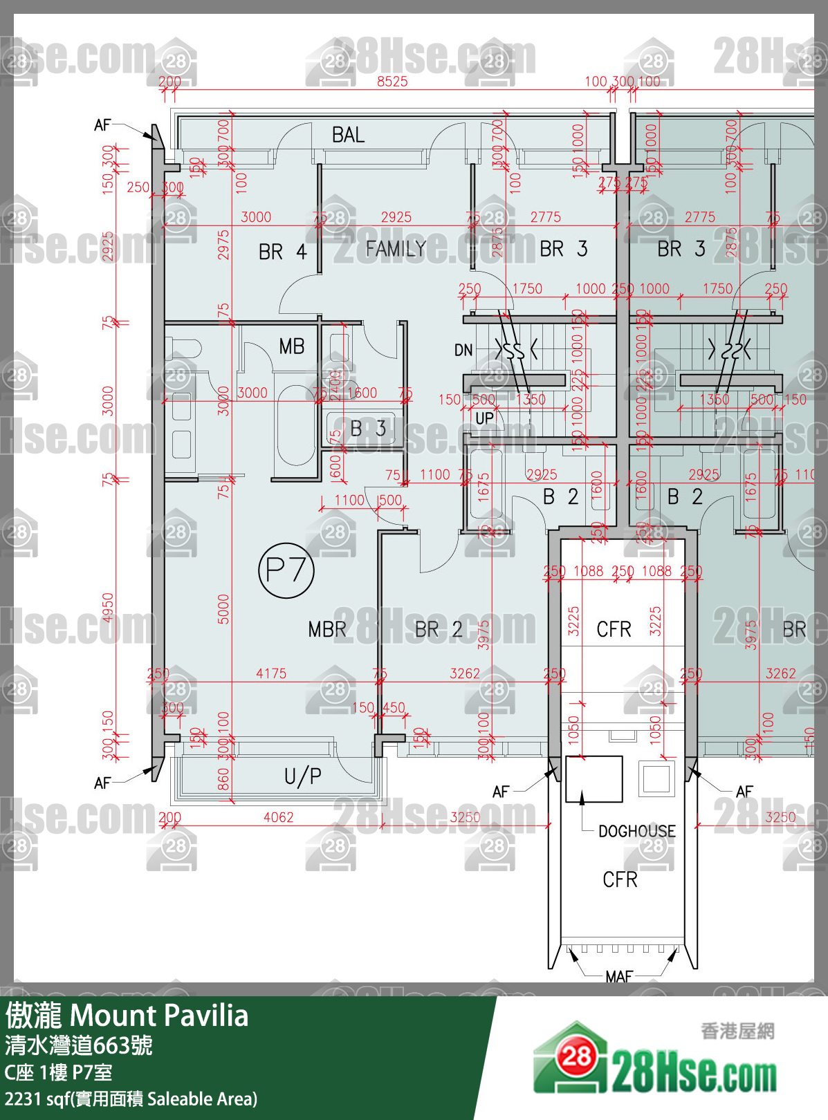傲瀧 C座1樓 P7室 平面圖