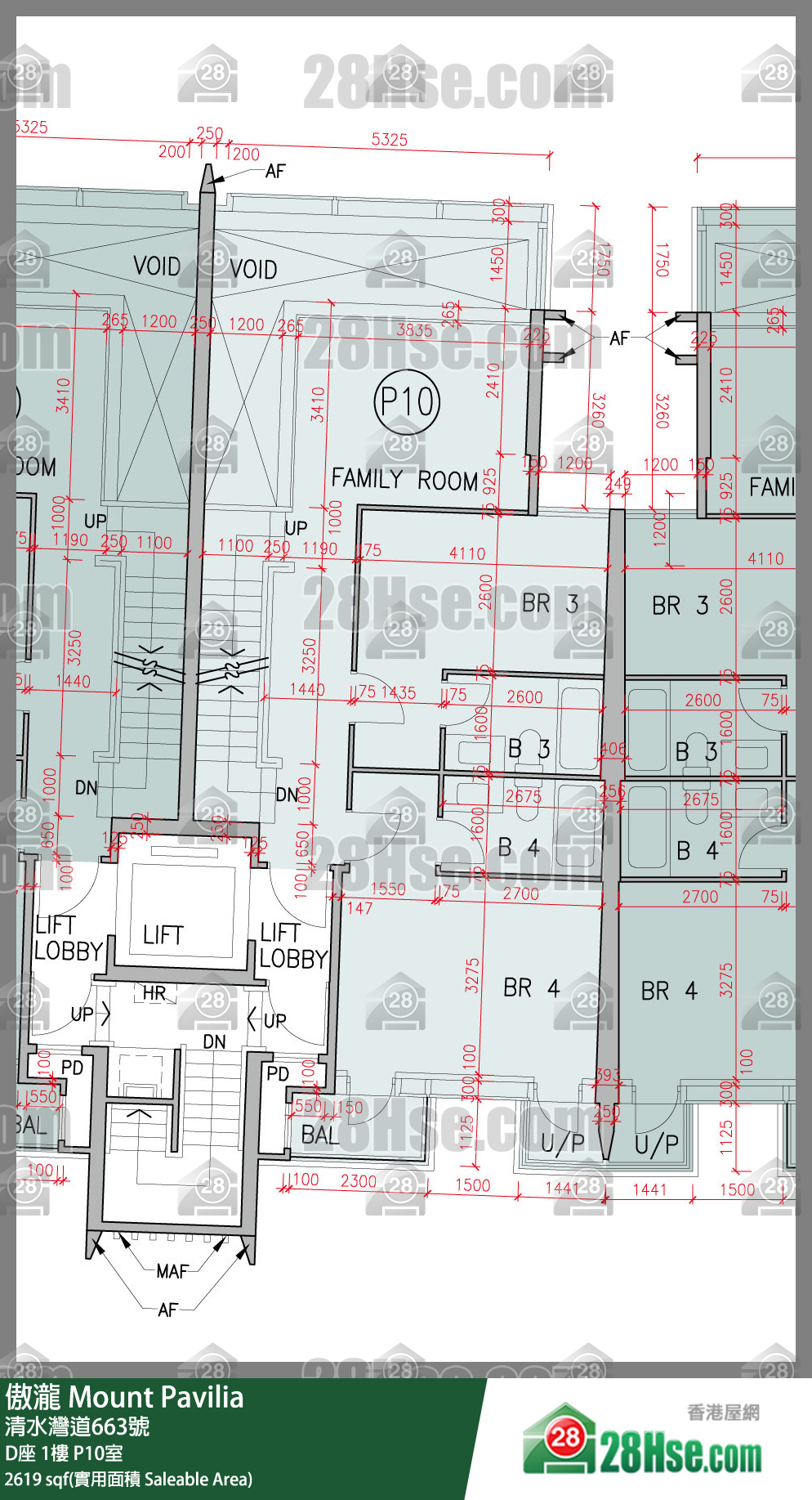 傲瀧 D座1樓 P10室 平面圖
