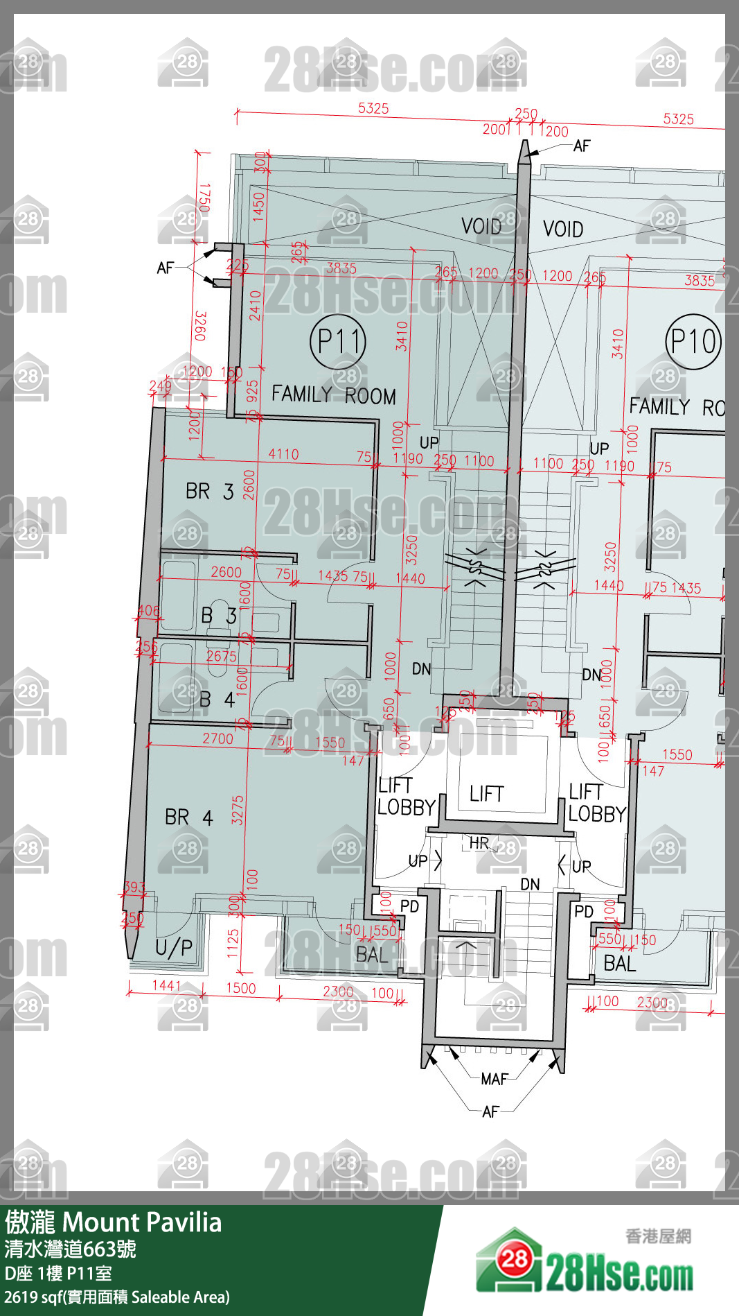 傲瀧 D座1樓 P11室 平面圖