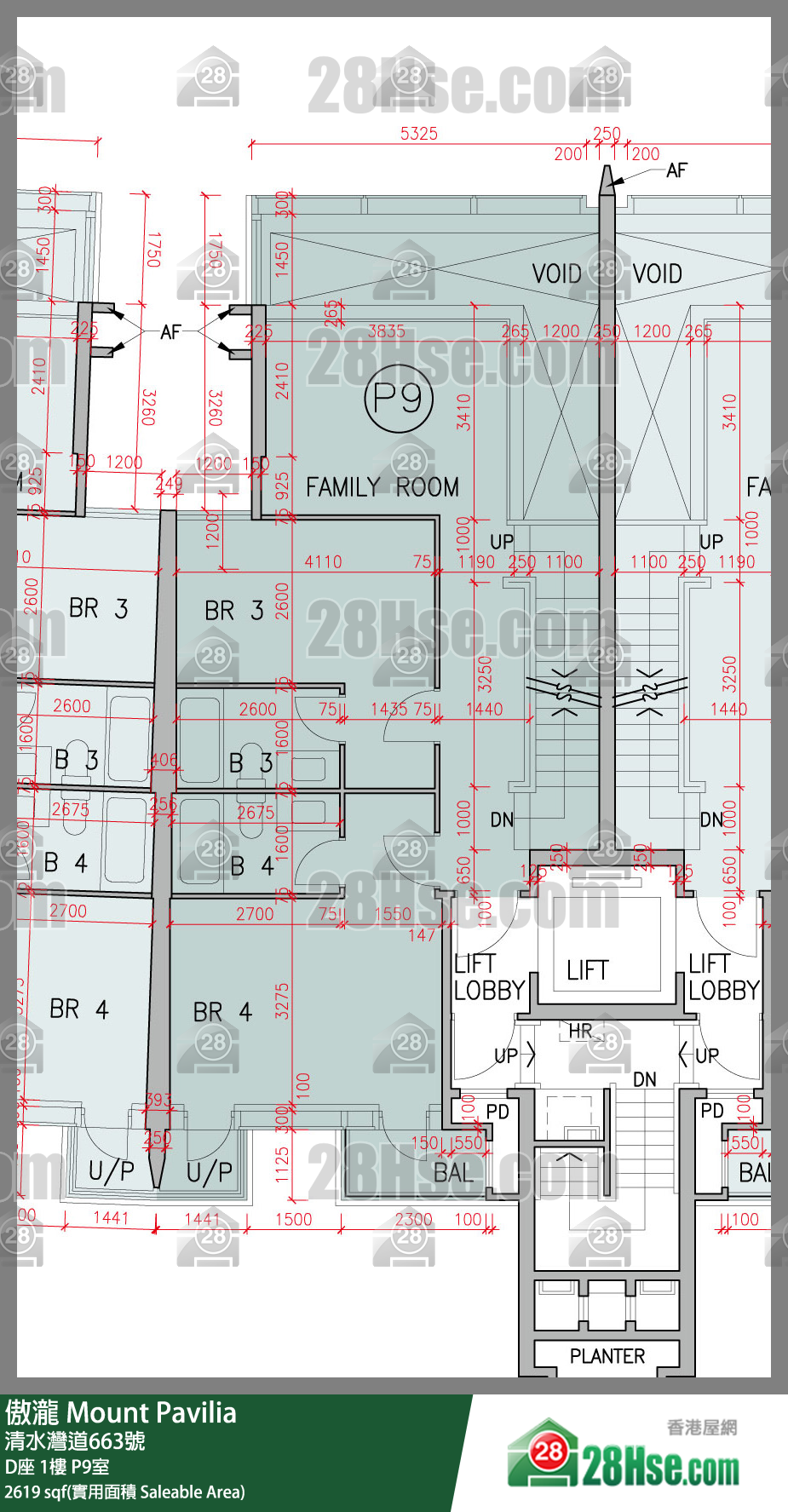 傲瀧 D座1樓 P9室 平面圖