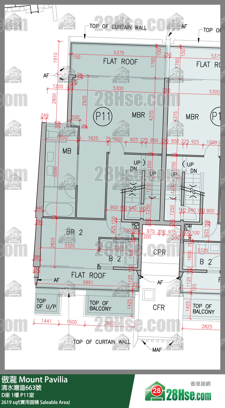 傲瀧 D座1樓 P11室 平面圖