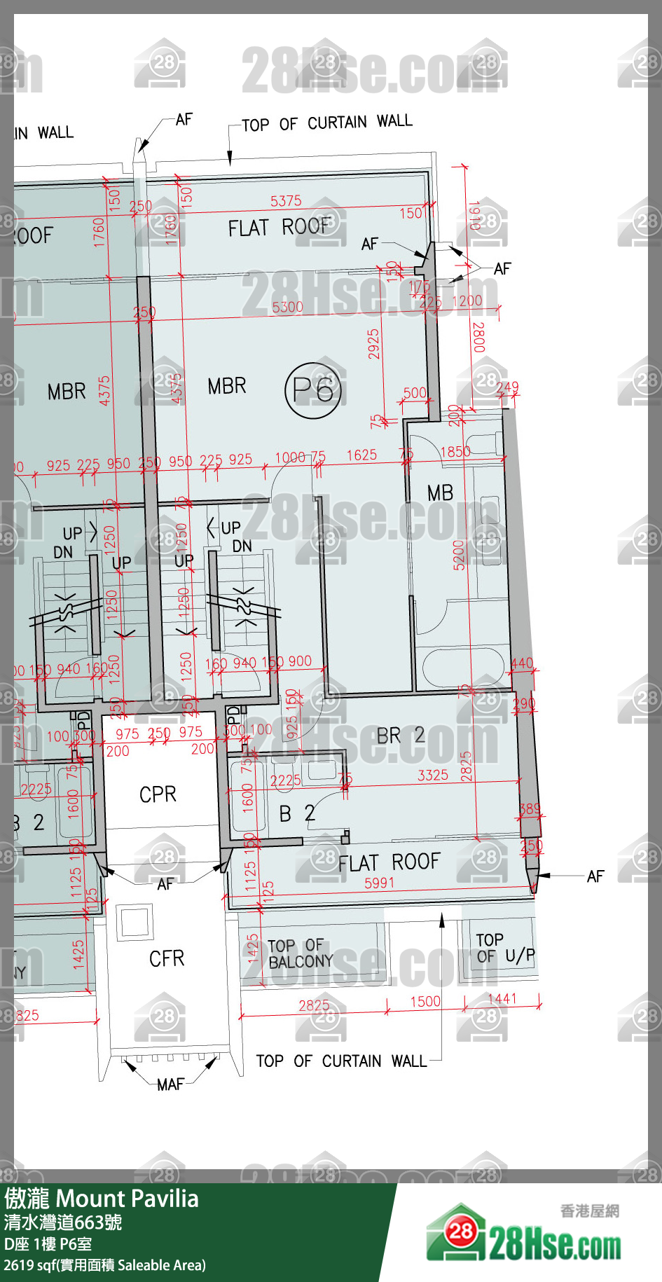 傲瀧 D座1樓 P6室 平面圖