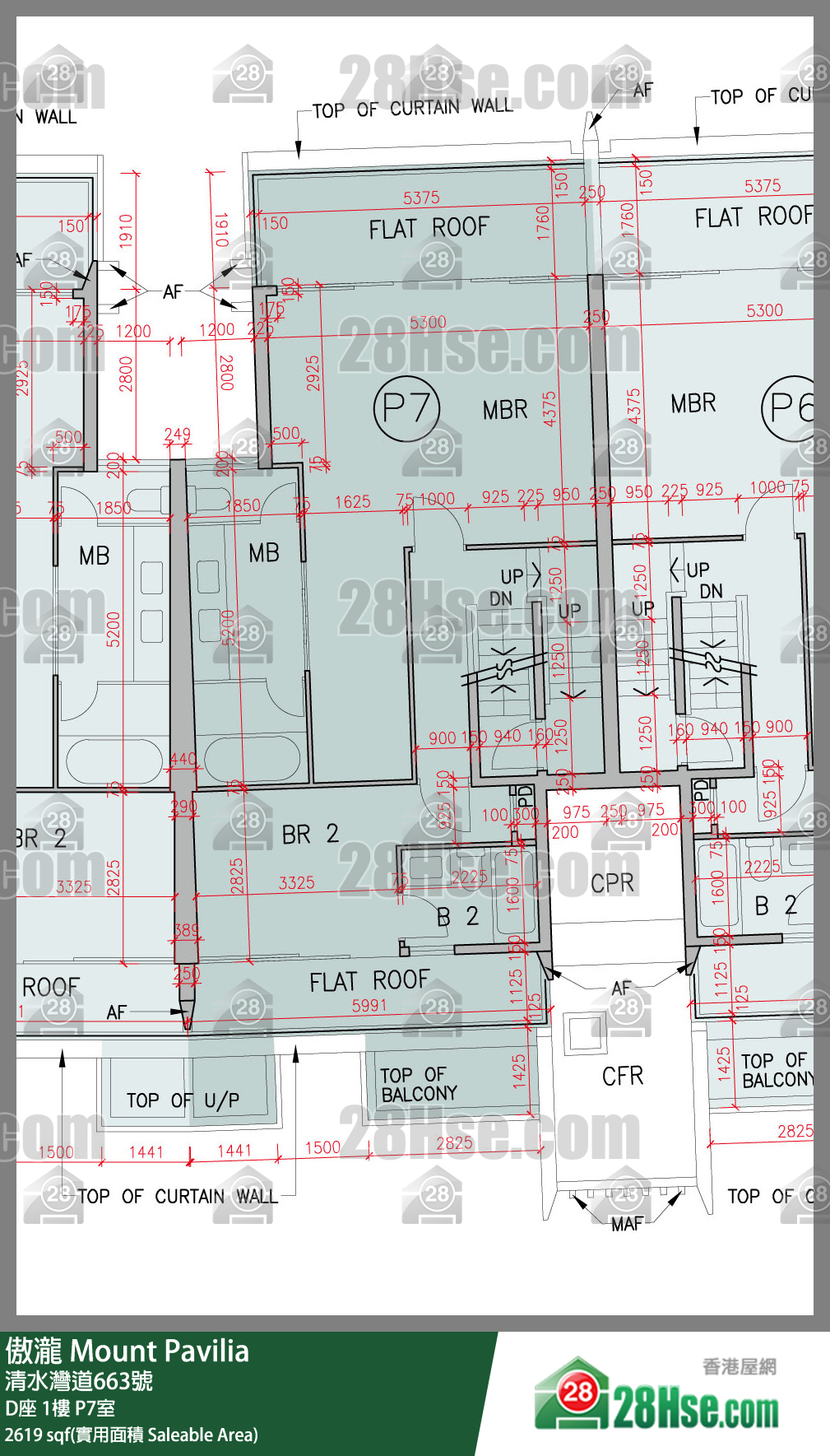 傲瀧 D座1樓 P7室 平面圖