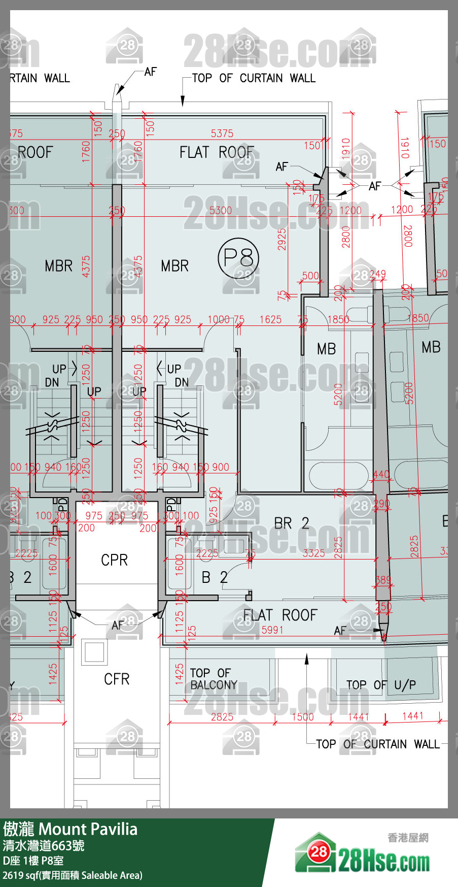 傲瀧 D座1樓 P8室 平面圖
