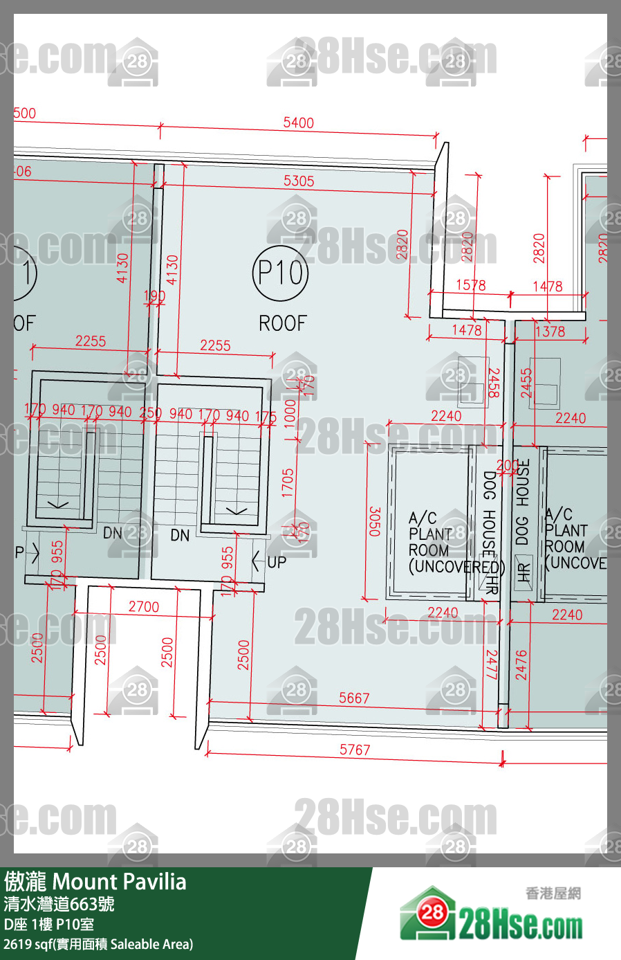 傲瀧 D座1樓 P10室 平面圖
