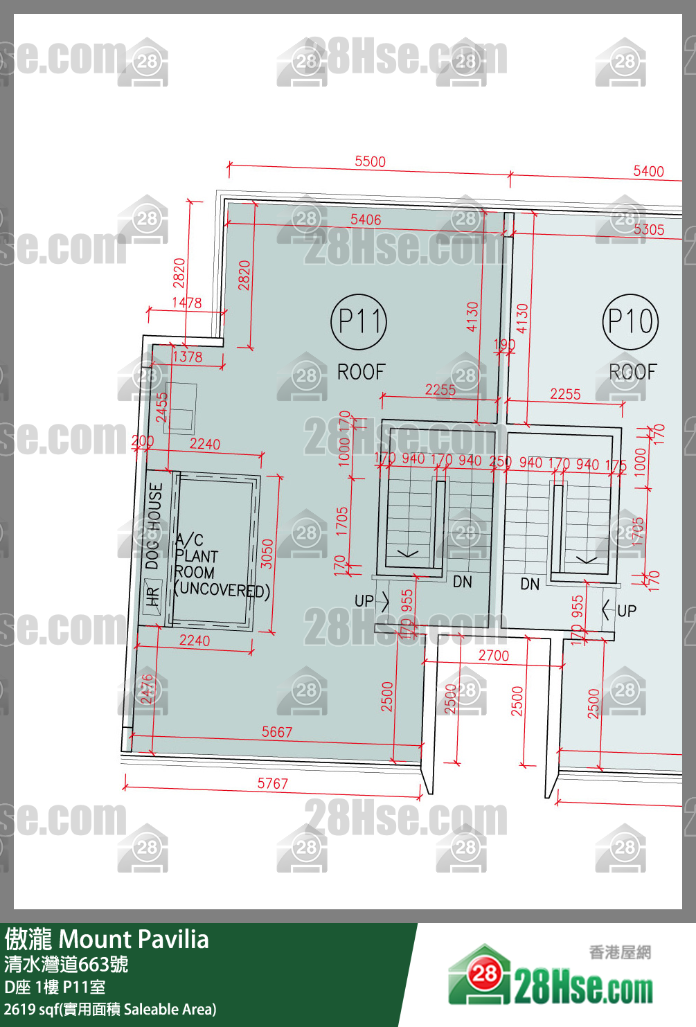 傲瀧 D座1樓 P11室 平面圖