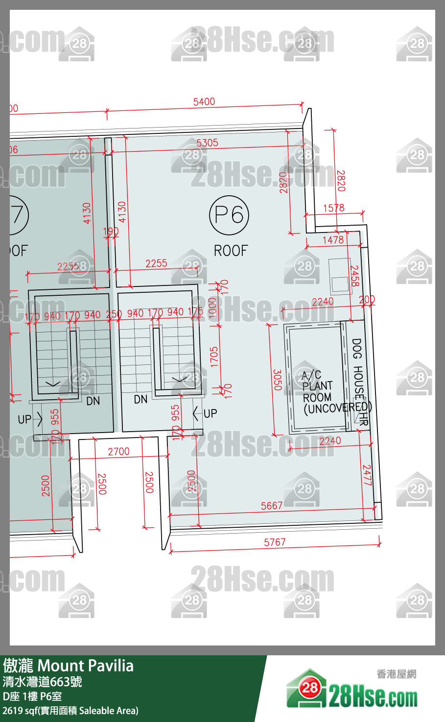 傲瀧 D座1樓 P6室 平面圖