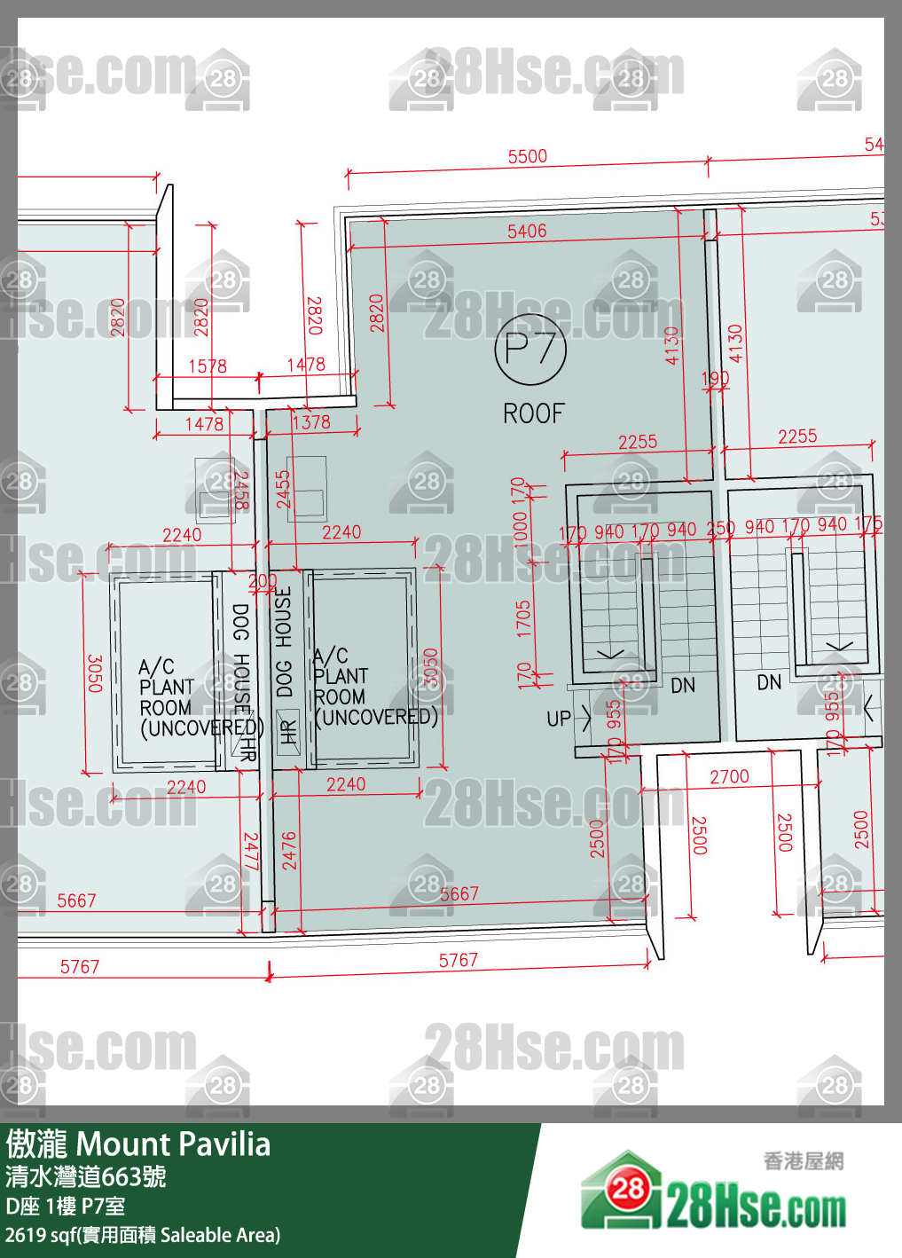 傲瀧 D座1樓 P7室 平面圖