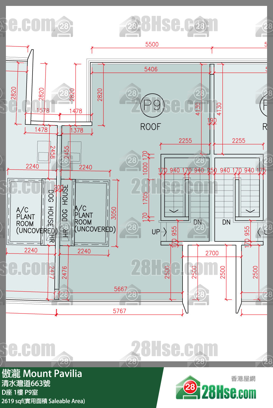 傲瀧 D座1樓 P9室 平面圖