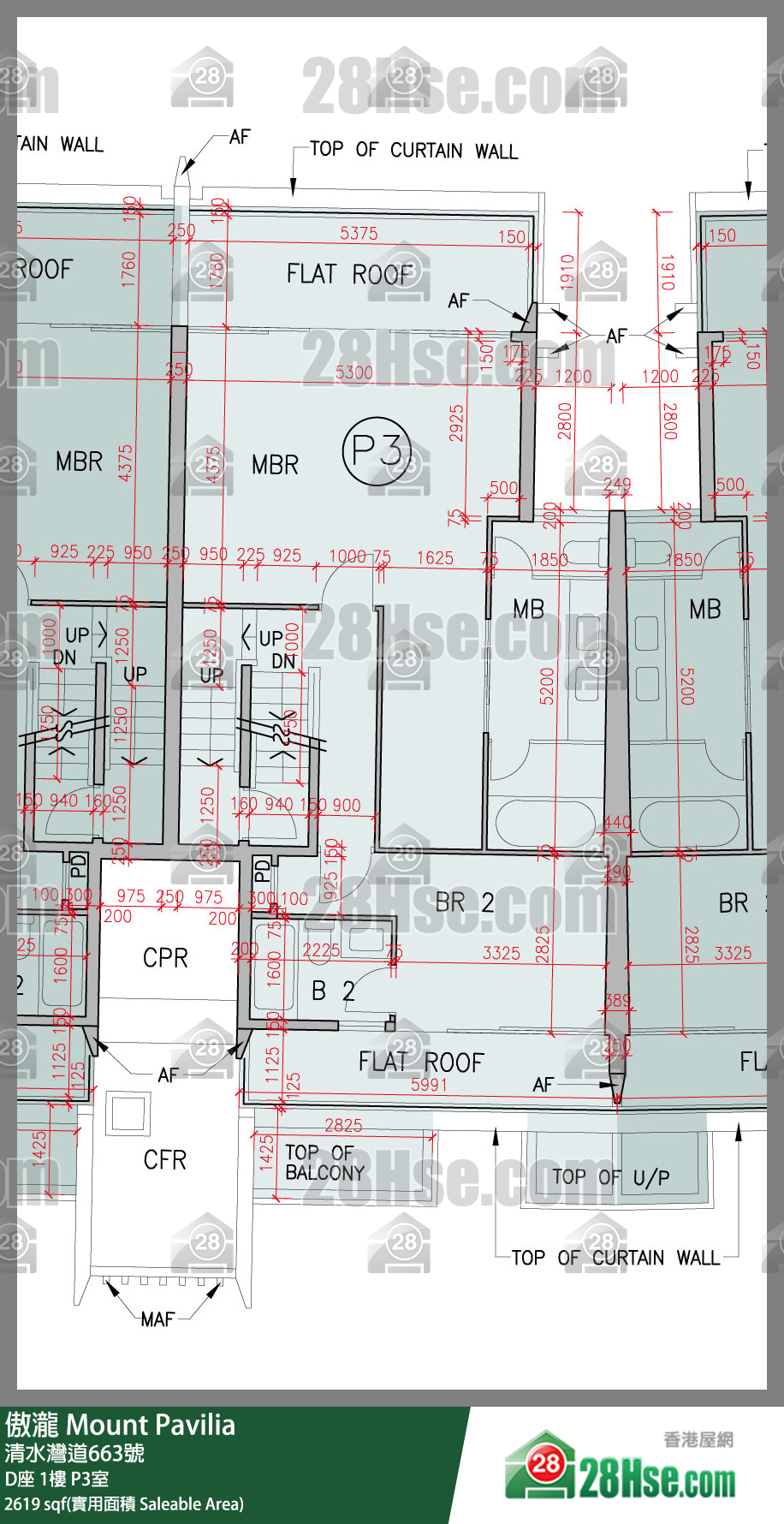 傲瀧 D座1樓 P3室 平面圖