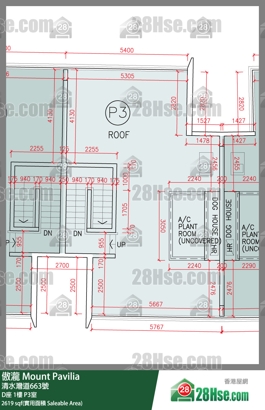 傲瀧 D座1樓 P3室 平面圖