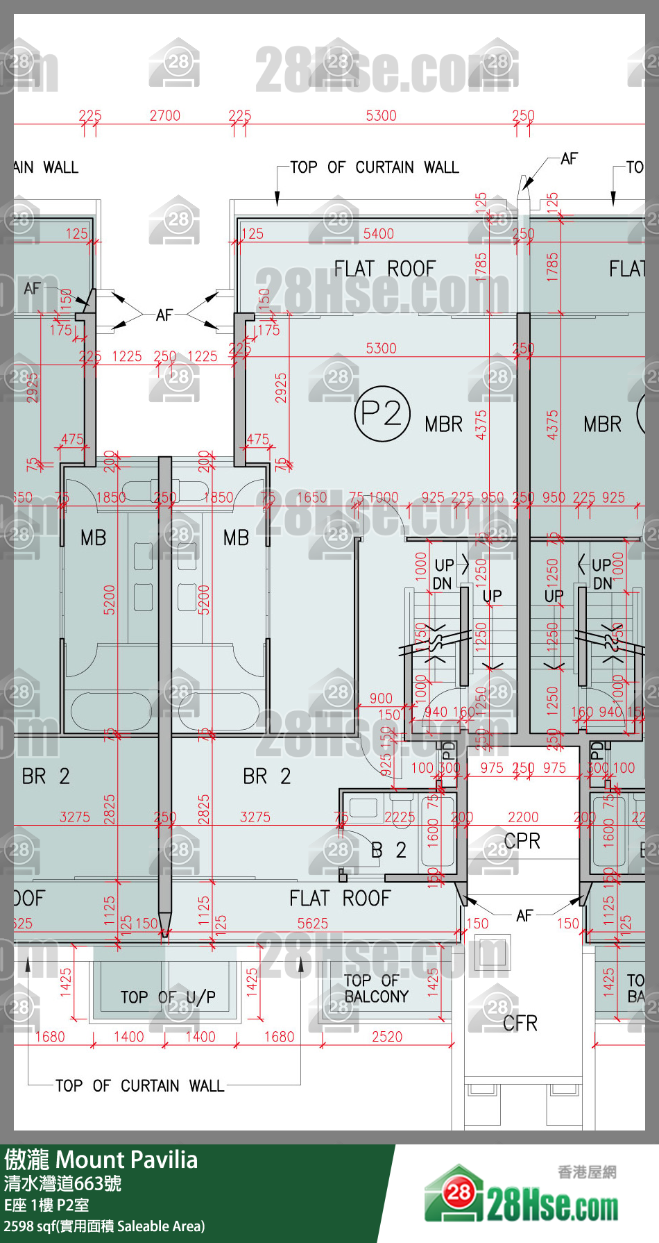 傲瀧 E座1樓 P2室 平面圖